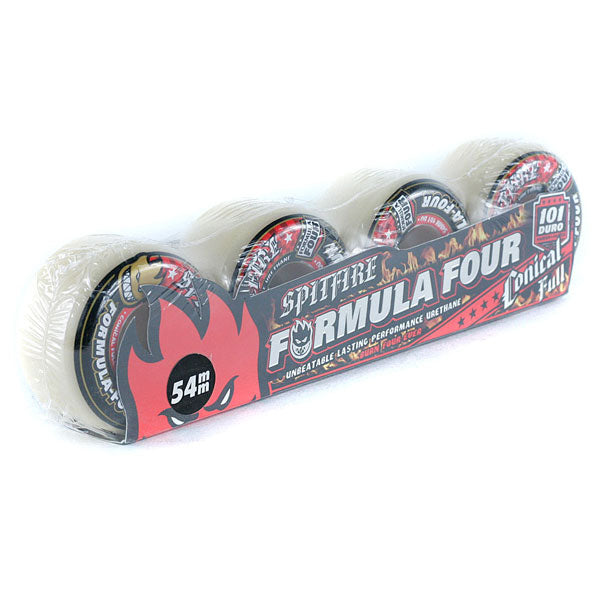 Spitfire Formula Four Skateboard Wheels Conical Full 101DU Natural 54mm