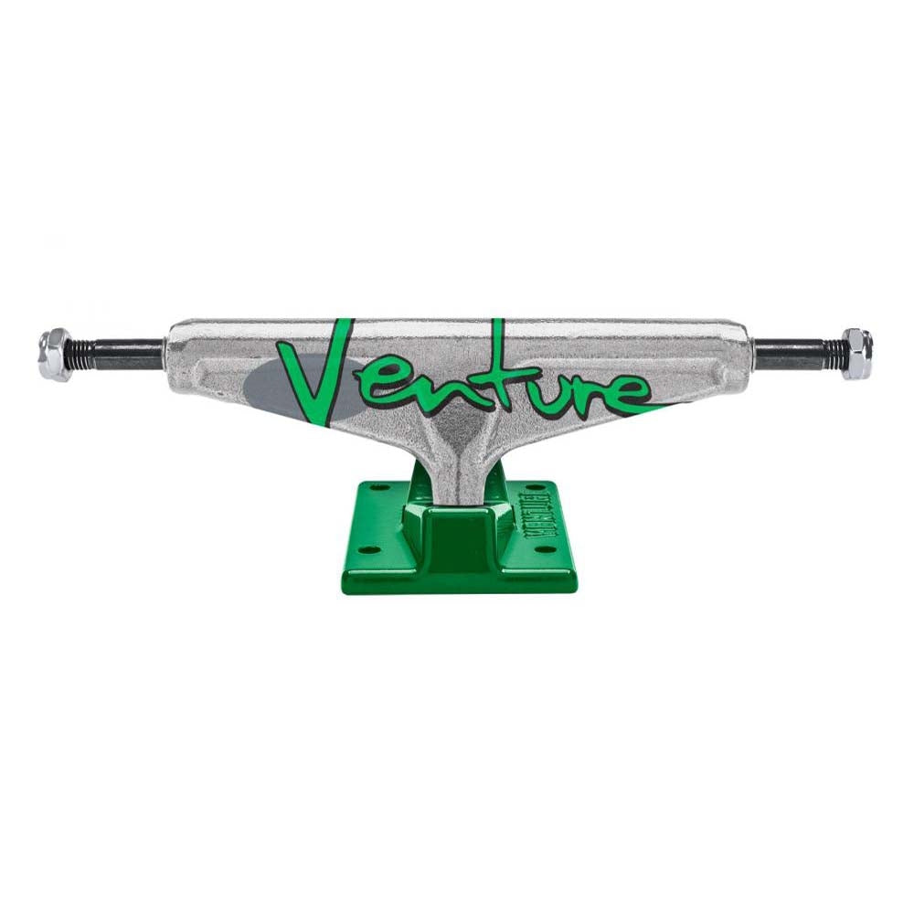 Venture 5.6 Skateboard Trucks 92 Full Bleed Team Edition Polished/Green 5.6"