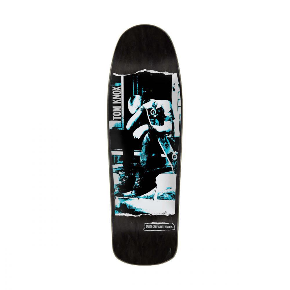 Santa Cruz Reissue Skateboard Deck Knox Punk Black Silver Blue 9.89"