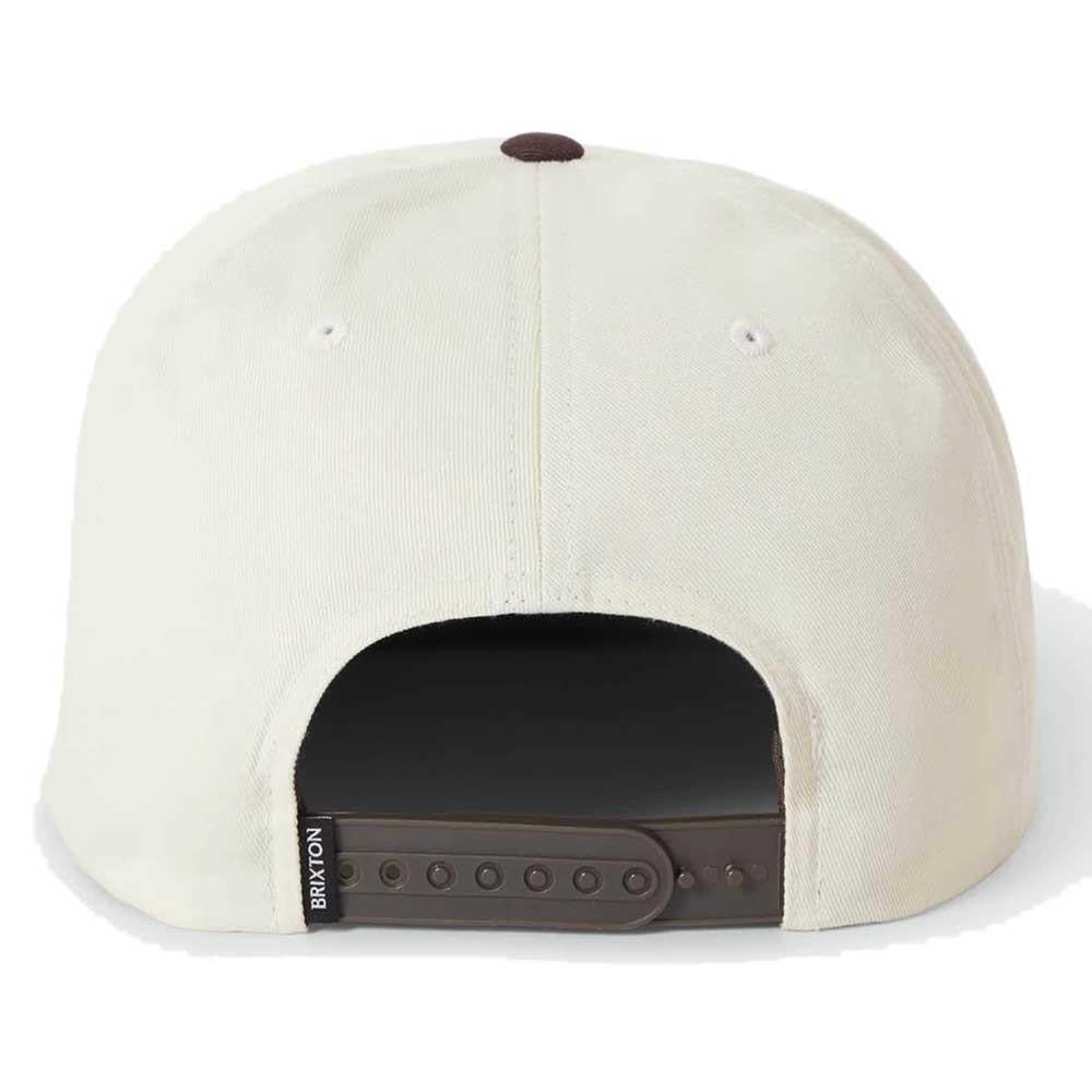 Brixton Catch & Release HP Snapback Cap Off White Brown