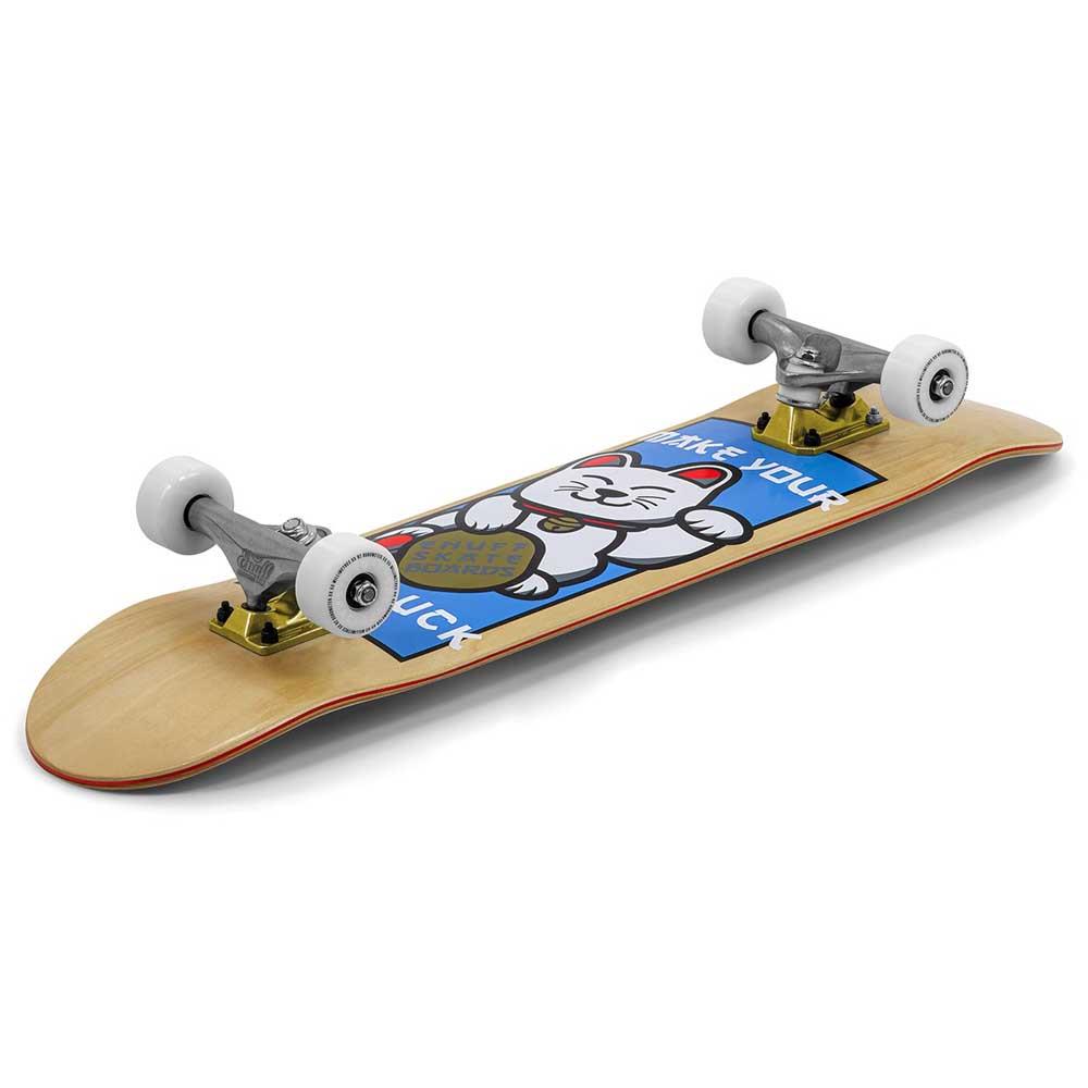Enuff Lucky Cat Complete Skateboard 92A Medium Wheels Natural 8"