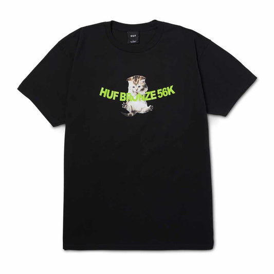 Huf X Bronze Hang In There Black T-Shirt