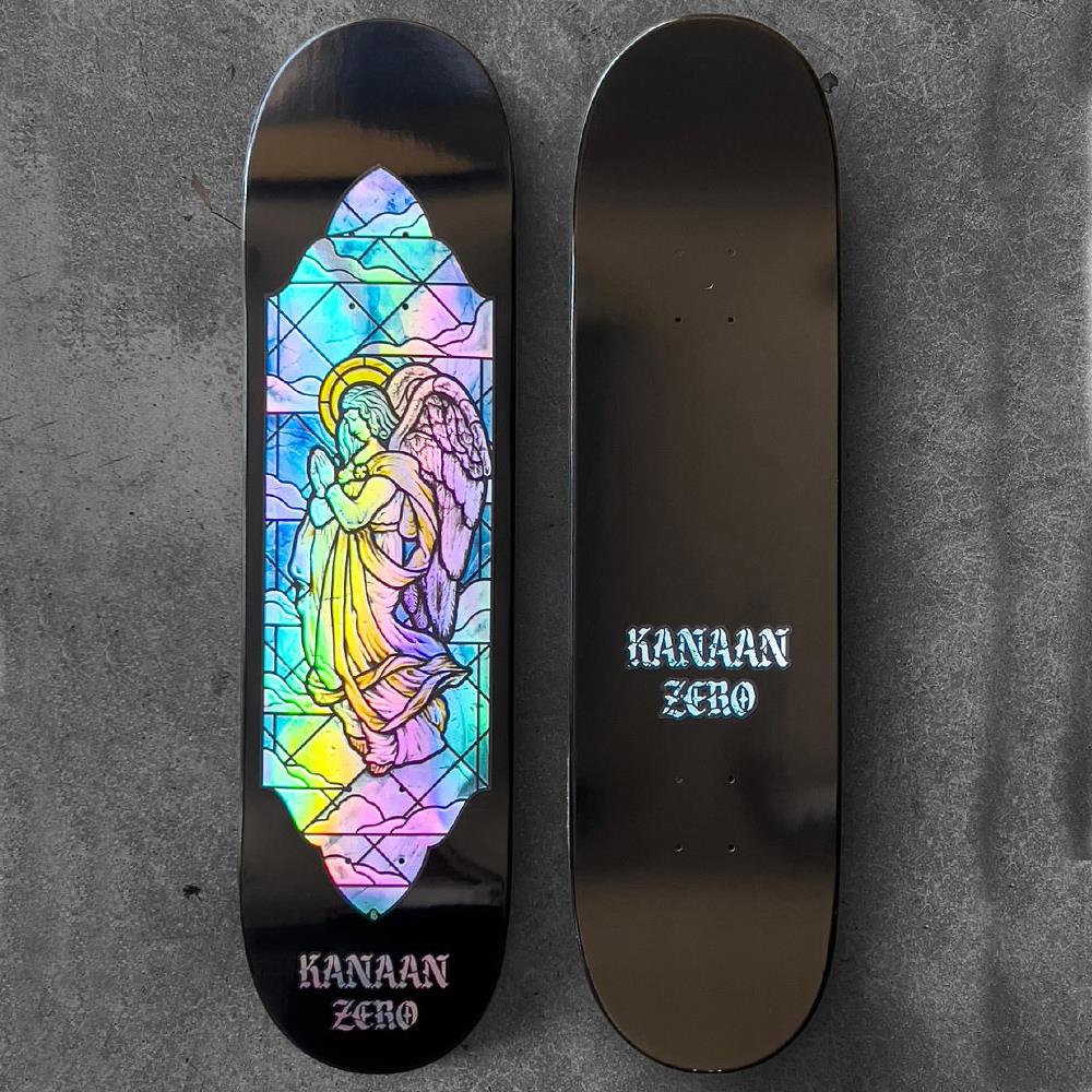 Zero Skateboard Deck Stained Glass Kanaan Dern Black 8.375"