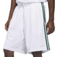Adidas Skateboarding X Tyshawn Basket Ball Shorts White Matte Gold Collegiate Green