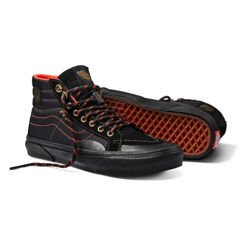 Vans Skate Sk8-Hi Reissue Spitfire Black Flame Skate Shoes