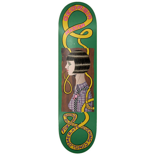 Toy Machine Skateboard Deck Georgia Martin 'Profile' RANDOM COLOUR STAIN 8.38"