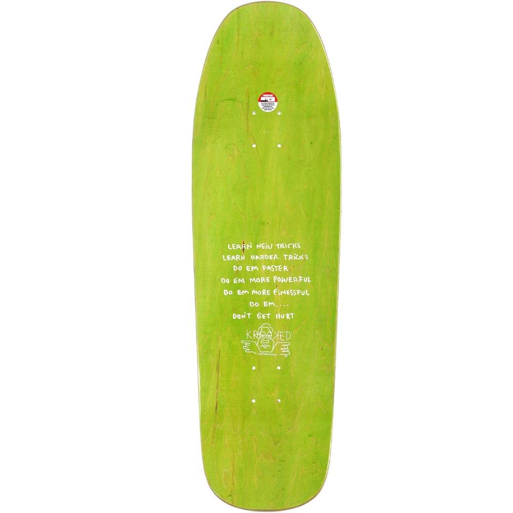 Krooked Sandoval Peace Sign Blue Skateboard Deck 9.81"