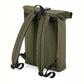 Black Sheep Recycled Roll Top Backpack Military Green