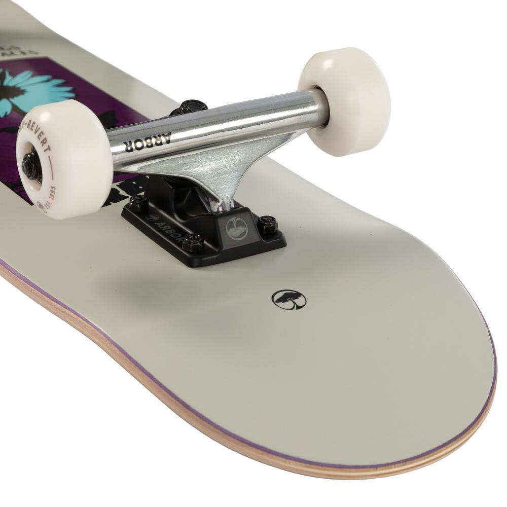 Arbor Street Factory Complete Skateboard Revert Daisy Mini White 7.5"