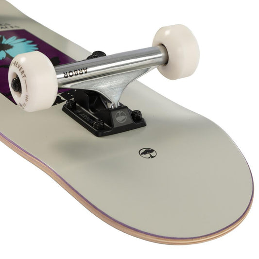 Arbor Street Factory Complete Skateboard Revert Daisy Mini White 7.5"
