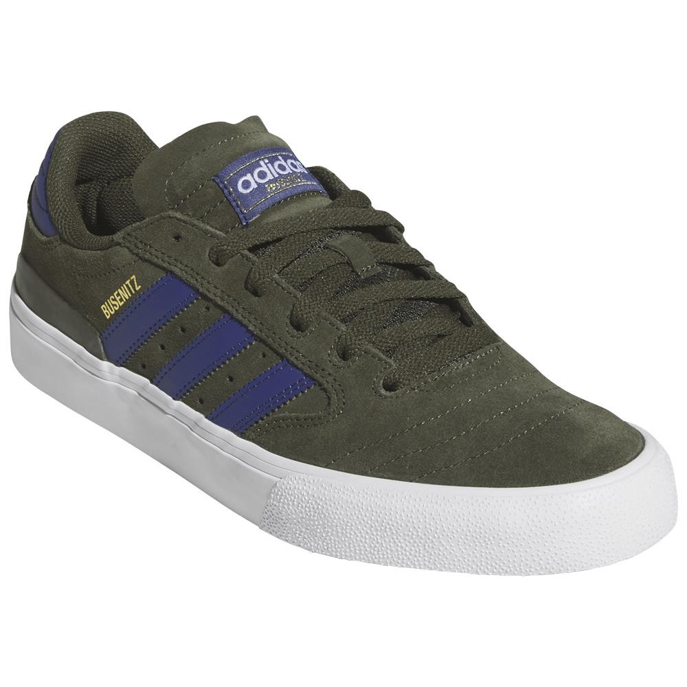 Adidas Skateboarding Busenitz Vulc II Skate Shoes Night Cargo Muted Purple Cloud White