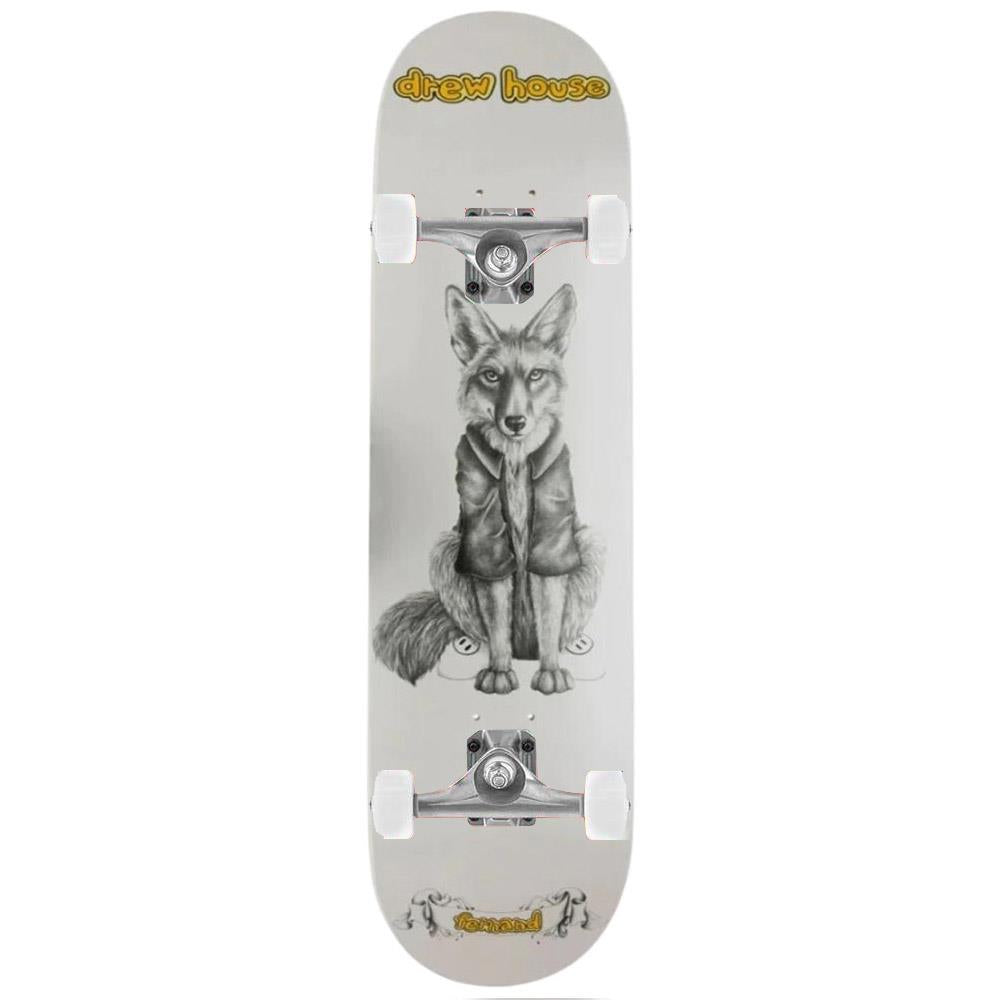 Drew House Fernand Fox Complete Skateboard White 8.25"