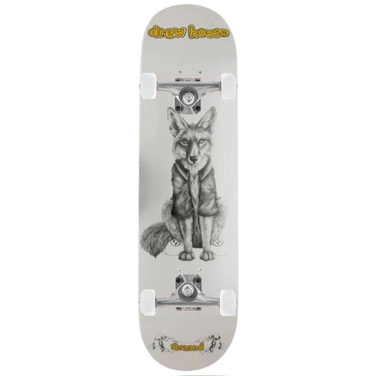 Drew House Fernand Fox Complete Skateboard White 8.25"