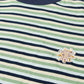 Huf Apollo Striped Short Sleeve Knit Boxy T-Shirt Blue