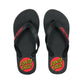 Santa Cruz Mens Sandals Classic Dot Thong Flip Flops Black new
