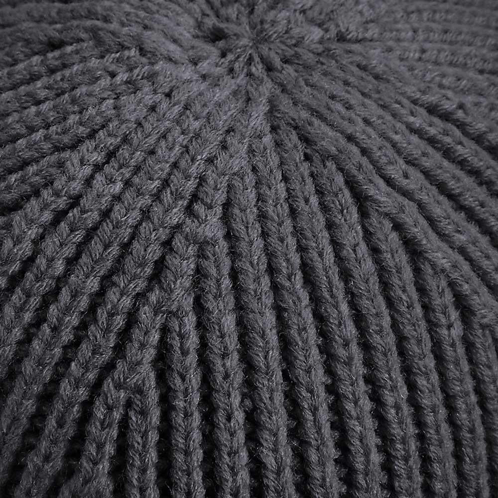 Black Sheep Engineered Knit Ribbed Beanie Graphite