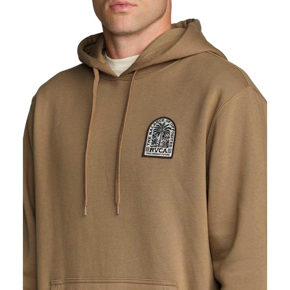 RVCA Palm Grove Hooded Sweatshirt Basic Fleece Coyote