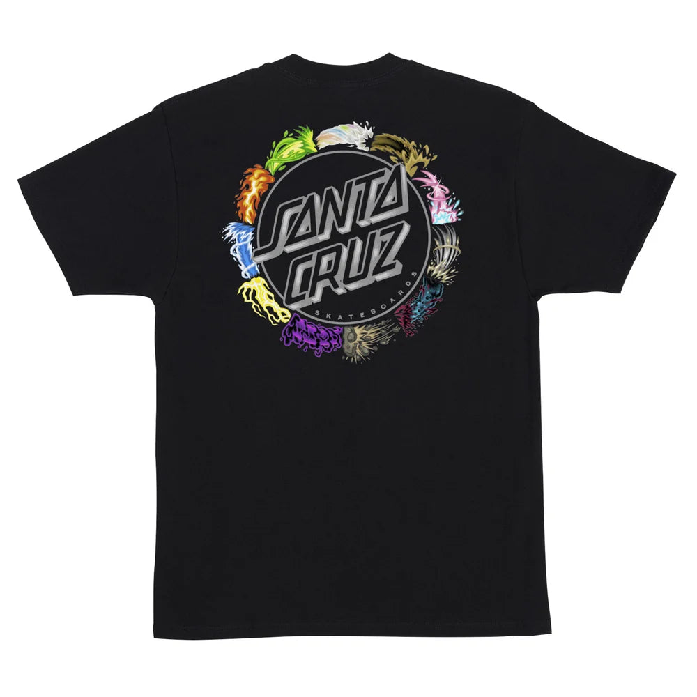 Santa Cruz X Pokemon Power Dot T-Shirt Black ADULT