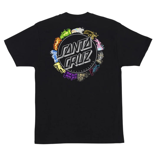 Santa Cruz X Pokemon Power Dot T-Shirt Black ADULT