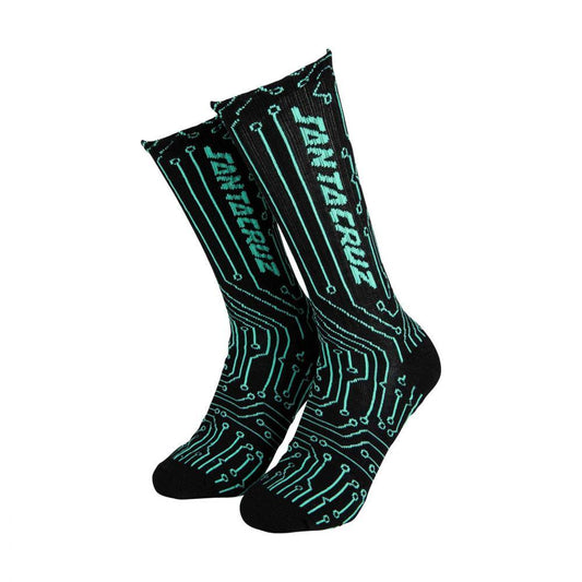 Santa Cruz Skateboards Circuit Socks Black UK 7-11 Adult