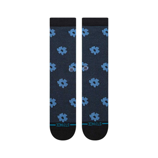 Stance Socks Digital Daisy Crew Black Large UK7 to UK11