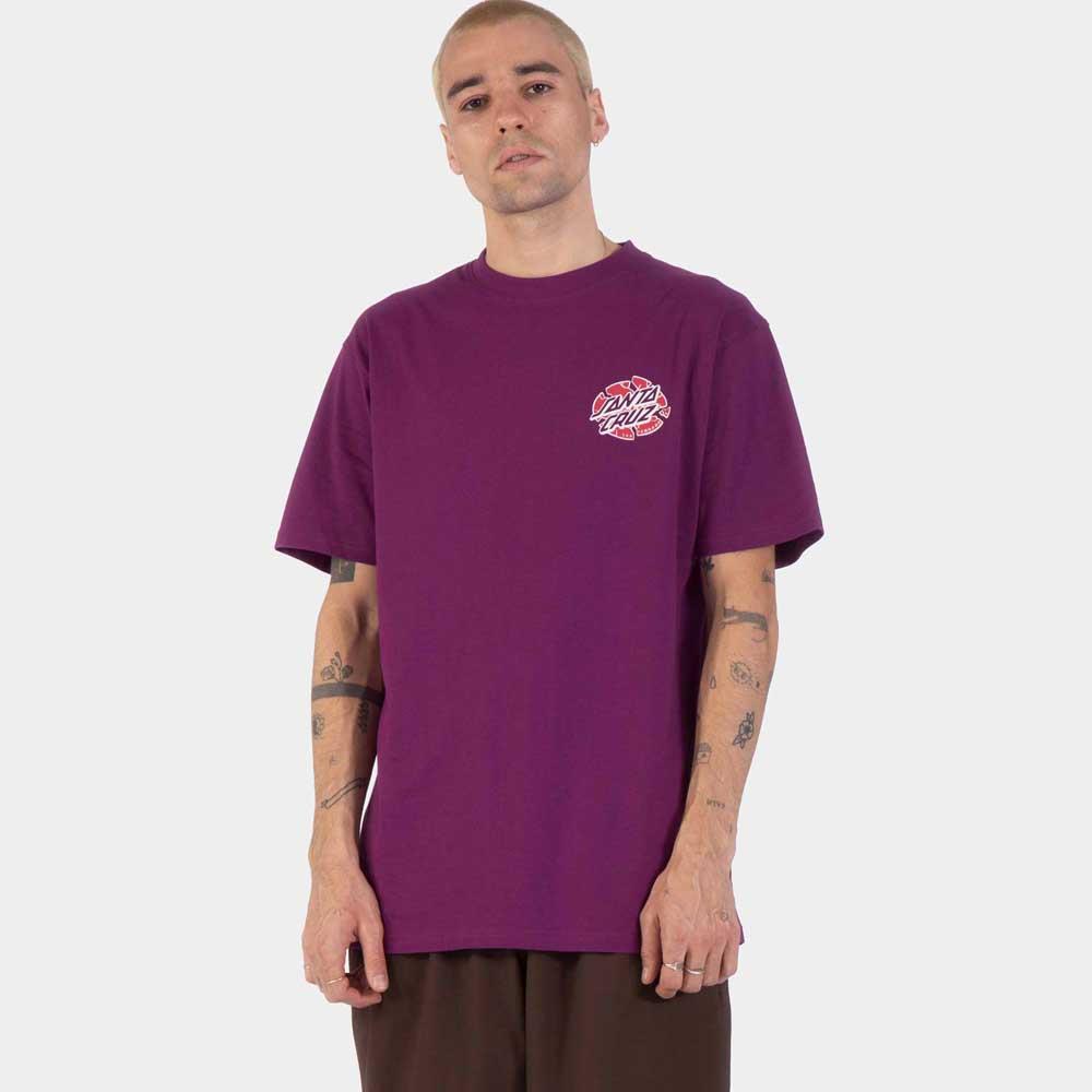Santa Cruz Grabke Exploding Dot T-Shirt Fresh Purple