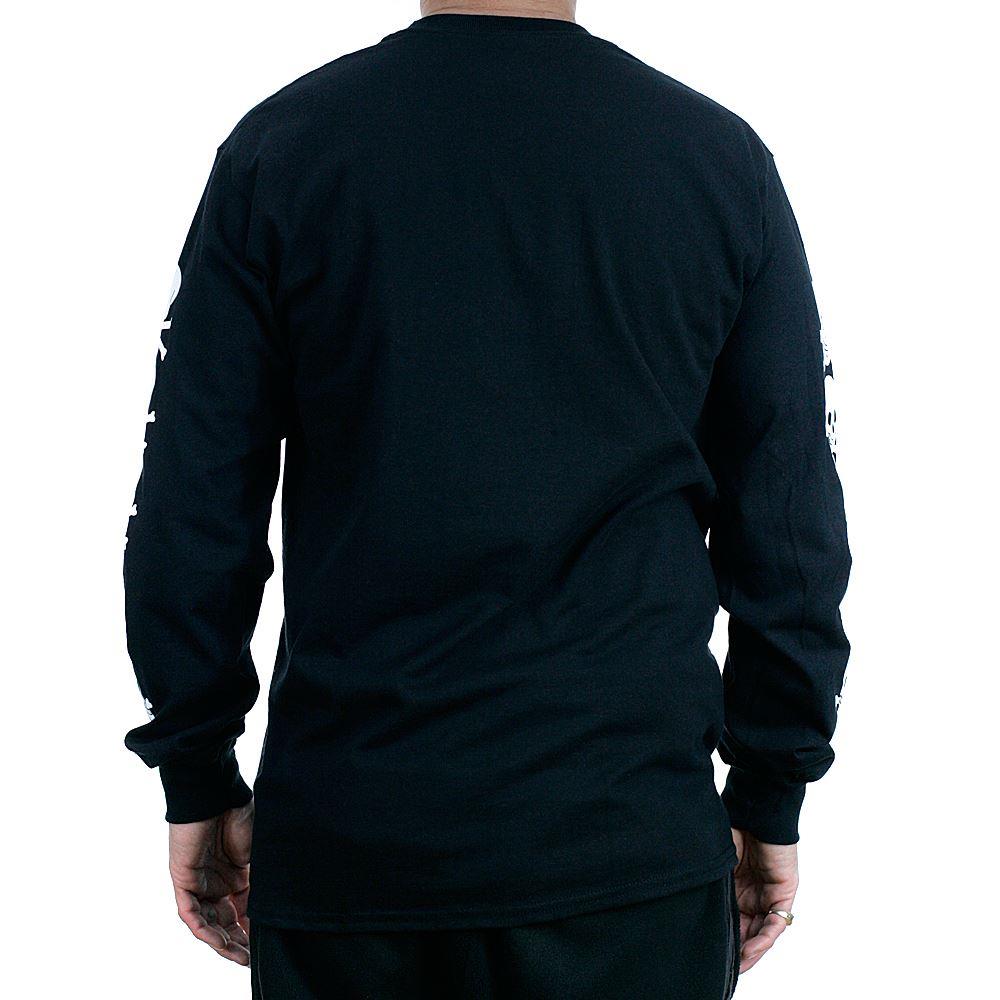 Death Skateboards Long Sleeve T Shirt OG Skull Black White Print