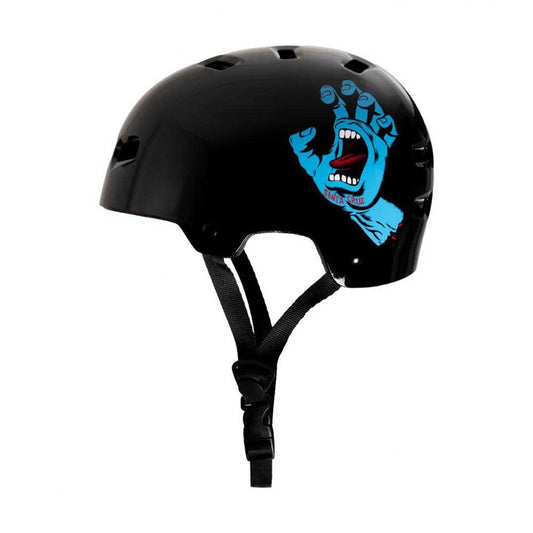 Bullet x Santa Cruz Helmet Screaming Hand Youth 49-54m Gloss Black