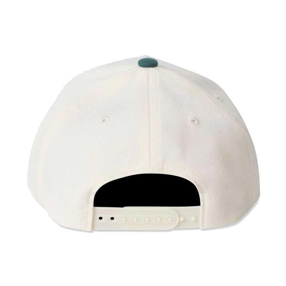 Brixton Linwood NetPlus Snapback Cap White Cap Pine Needle One Size