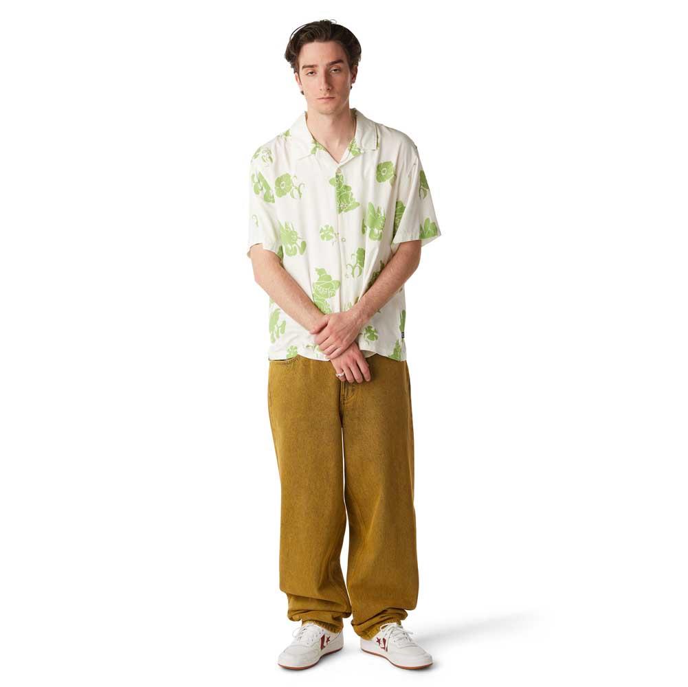 Huf Cromer Washed Pants Tarragon Yellow
