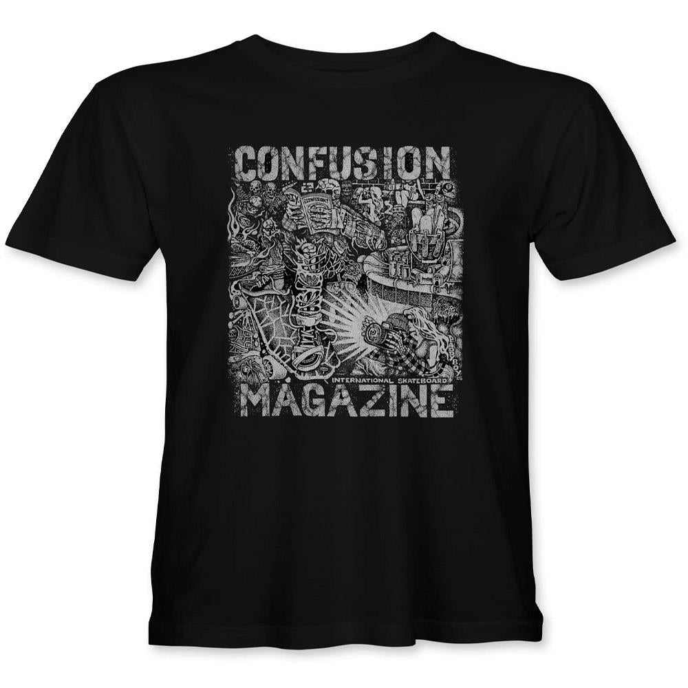 Confusion Magazine T-shirt Pool Black