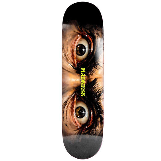 Madness Eyes R7 Skateboard Deck Black 8.5"