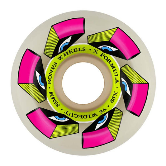 BONES X-Formula Look Book V6 Widecut Skateboard Wheels 55mm 99A