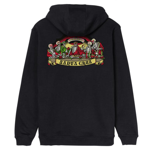 Santa Cruz Guzman Scroll Front Hooded Sweatshirt Black