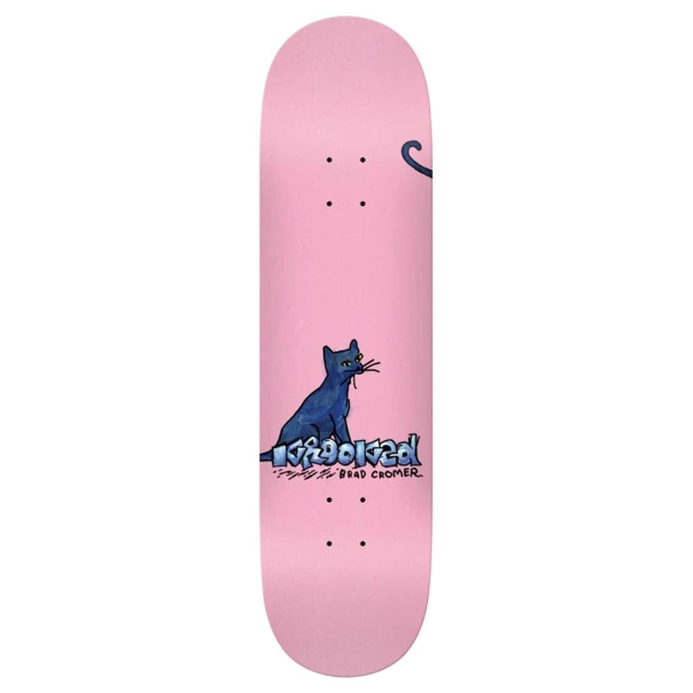 Krooked Cromer Kat Skateboard Deck Pink 8.38"