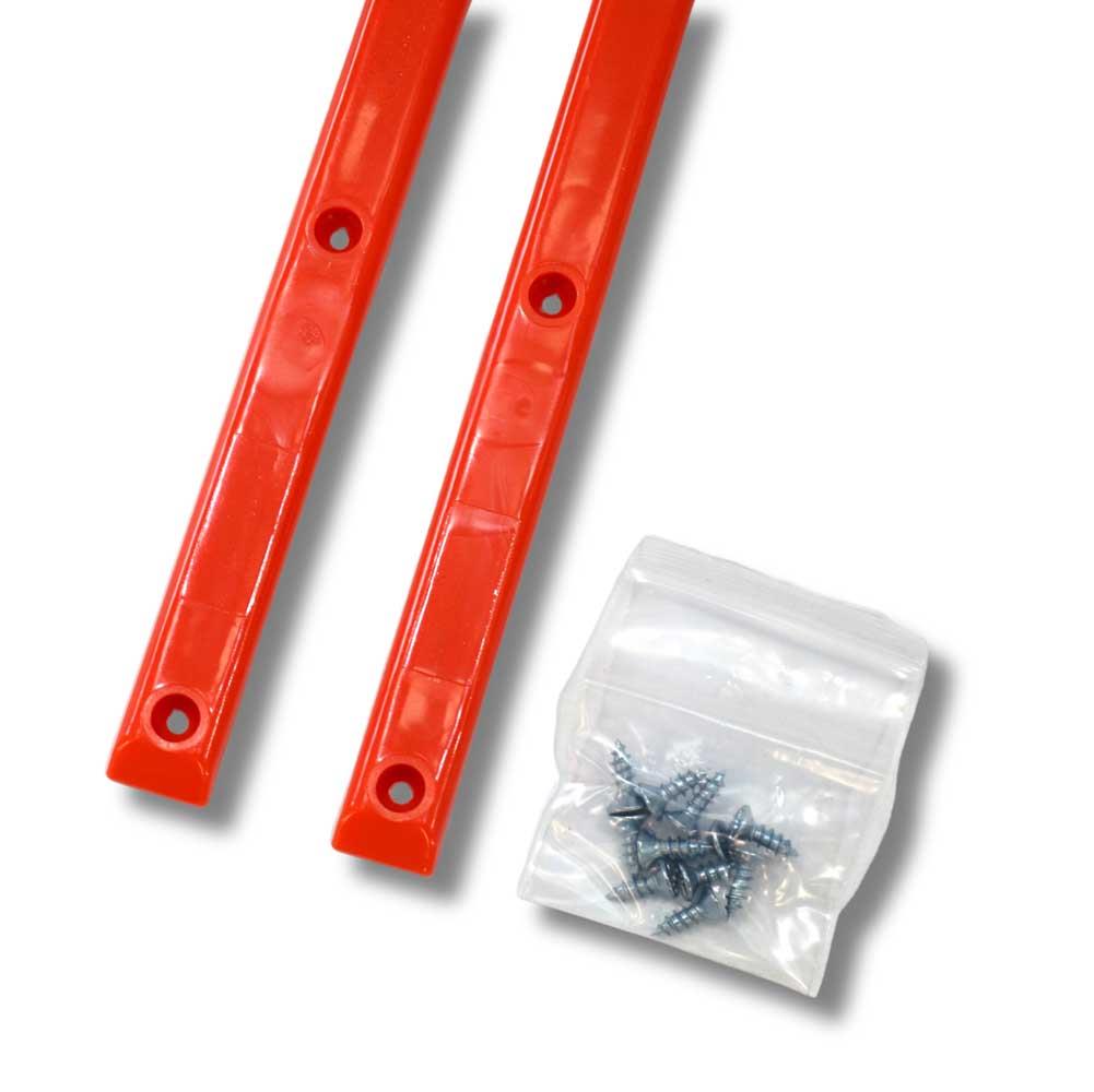 G-Tool Skateboard Rails 2 Pack Low Profile Orange