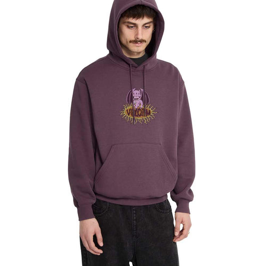 Volcom Noder Pullover Hooded Sweatshirt Pistol Punch