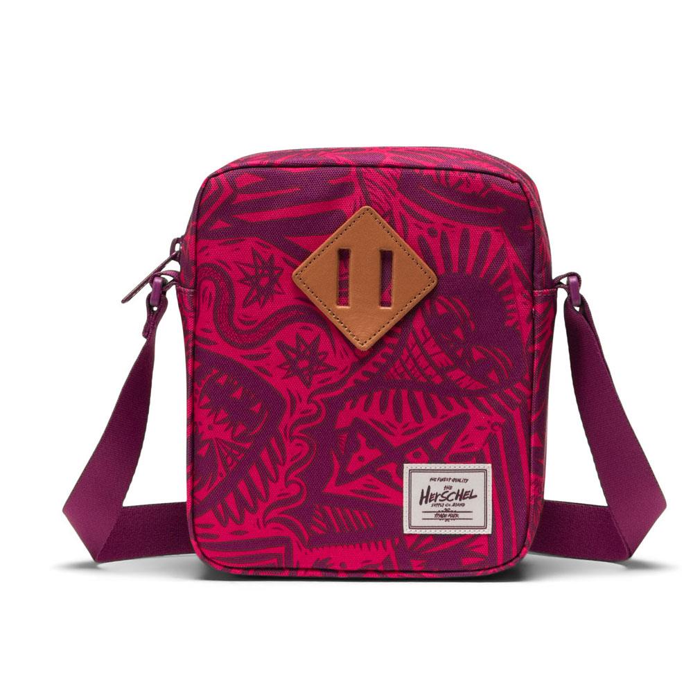 Herschel Heritage Thomas Campbell Crossbody Hollyhock Green Primrose Pink