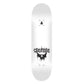 Creature Skateboard Deck Raffin BLKMTL (UV Activated) Black White 8.53"
