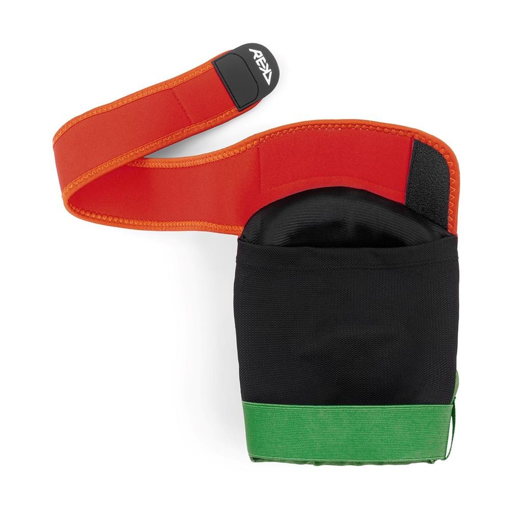 REKD Shield Triple Padset Knee Elbow Wrist Fade Orange Green