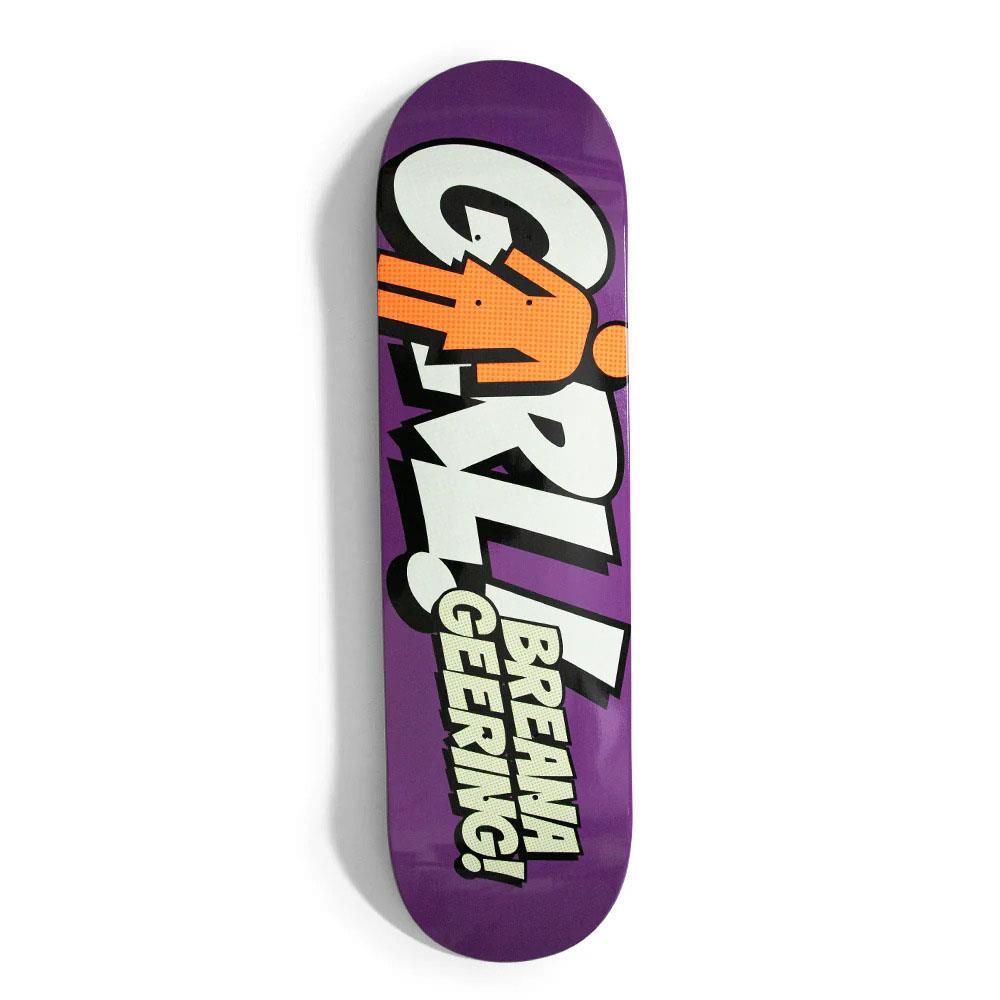 Girl Geering Blammo Skateboard Deck Purple G045 8"