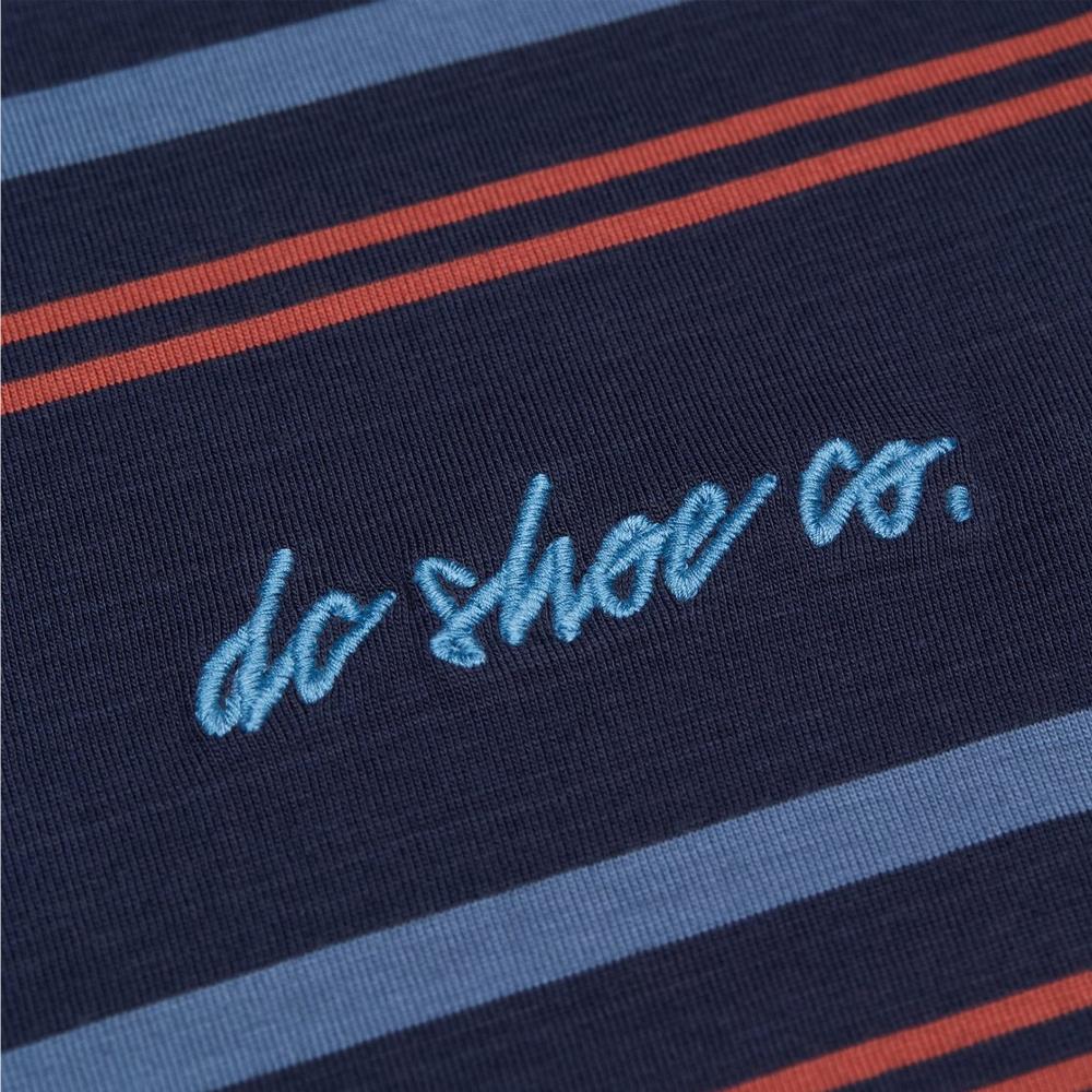 DC Shoe Co Sheriff Stripe Short Sleeve T-Shirt Blue Black Iris