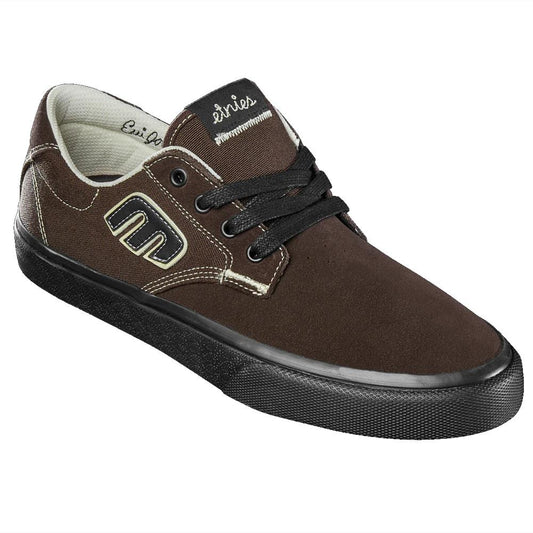 Etnies Barge Plus Julian Lewis Brown Black Skate Shoes