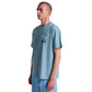 RVCA Keep looking Short Sleeve T-Shirt Lead Blue