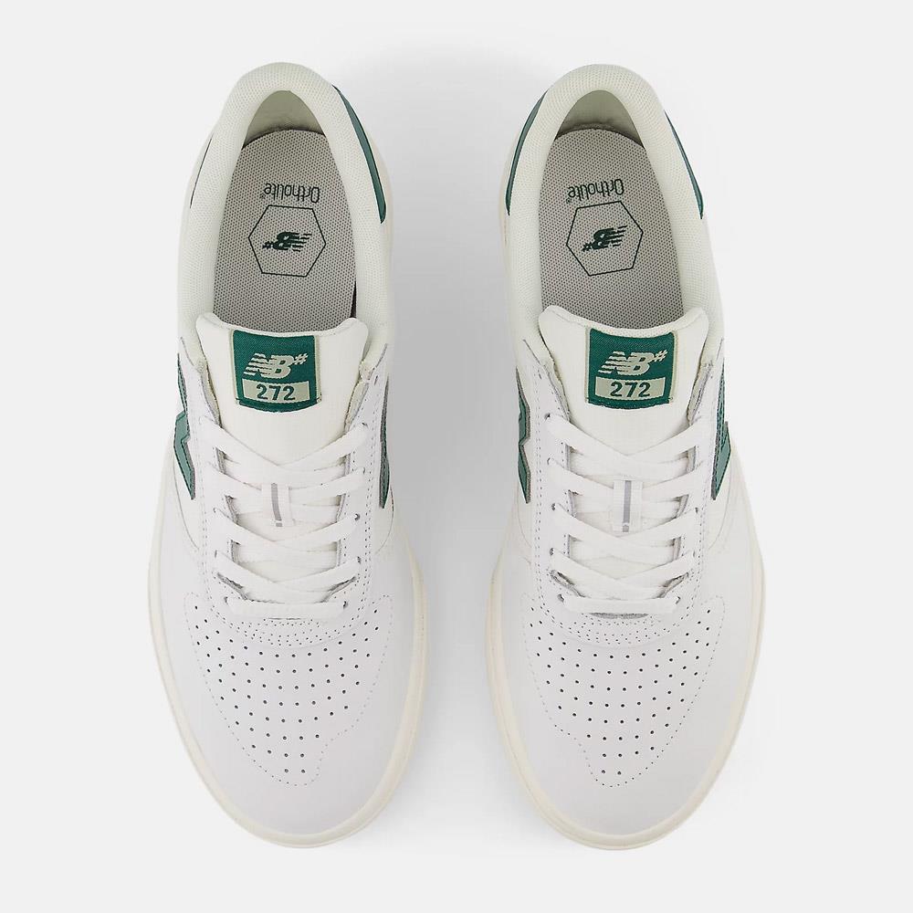 New Balance Numeric 272 White Forest Green Skate Shoes