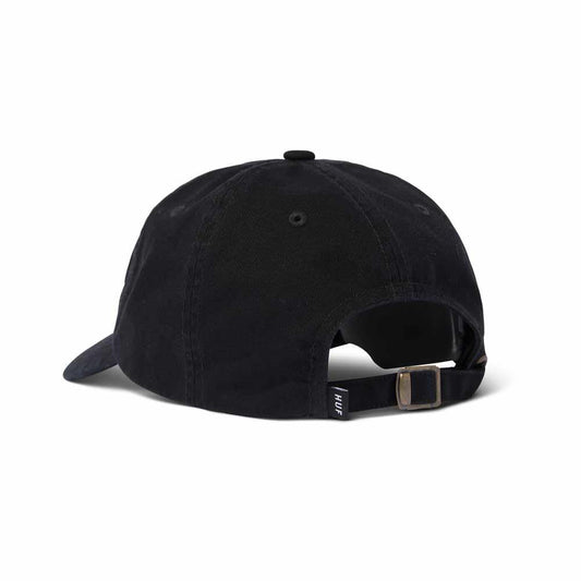 Huf Club 6 Panel CV Cap Hat Black