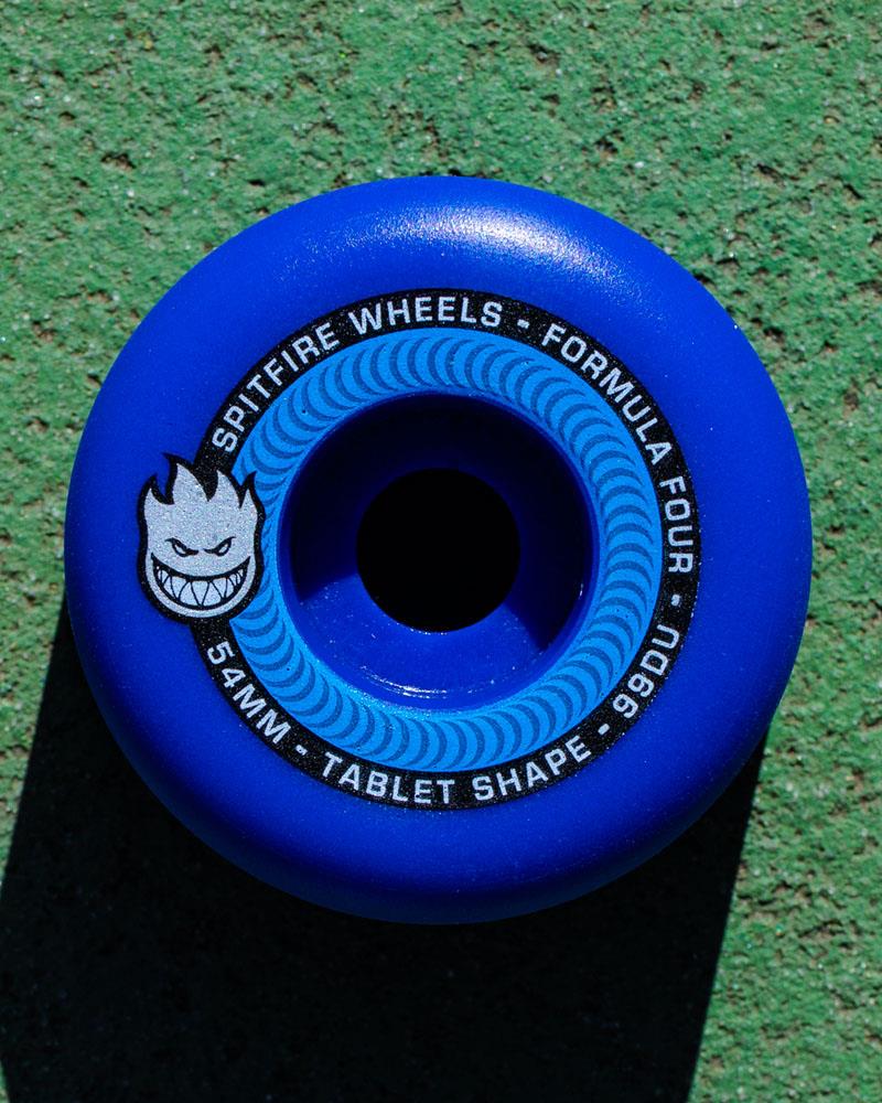 Spitfire Formula 4 Team Tablet Colors 54mm Skateboard Wheels Ice Blue 99a