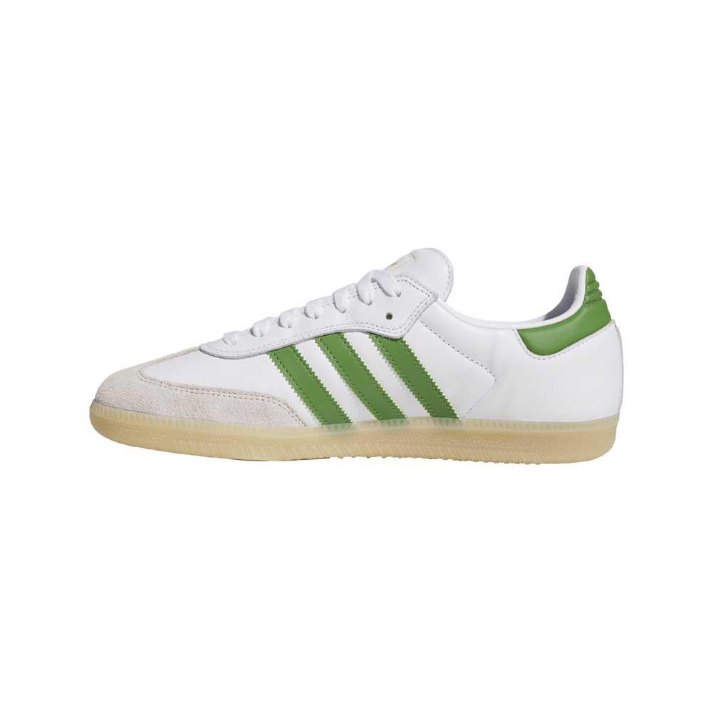 Adidas Skateboarding Samba ADV Cloud White Crew Green Gum Skate Shoes
