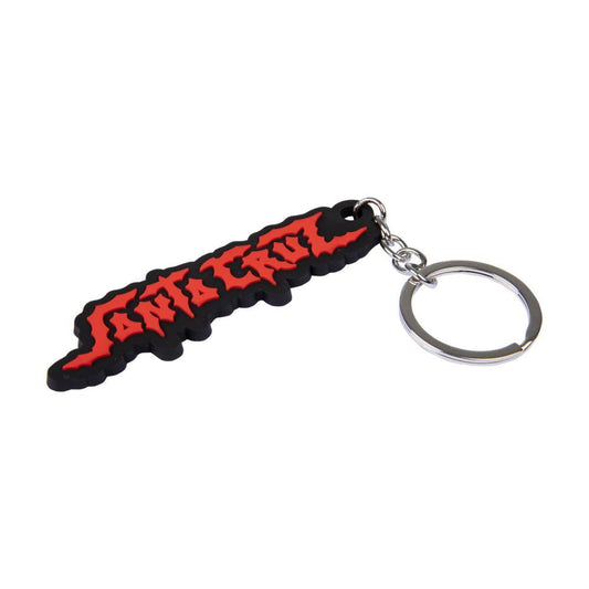 Santa Cruz Skateboards Dungeon Strip Keyring Red/Black