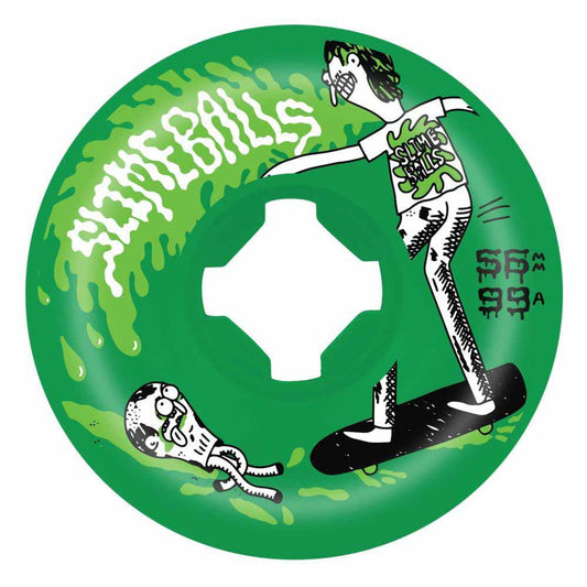 Slime Balls Skateboard Wheels Jay Howell Speed Balls 99a Green 56mm